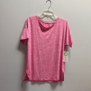 Danskin Heathered Pink Short Sleeve Tee